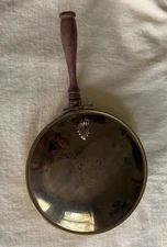 Gold Plated Silent Butler Crumb Catche Wood Handle