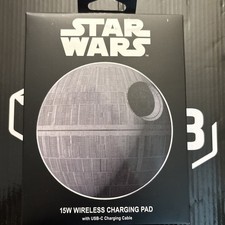 Star Wars THE MANDALORIAN Wireless Charge Pad Apple  Samsung NEW SEALED