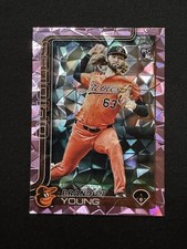 2025 Topps Update Series - Brandon Young #US97 Pink Diamante Foil (RC)