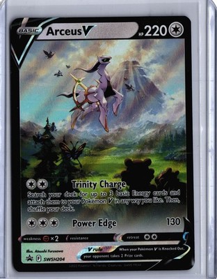 Pokemon Sword & Shield Arceus V SWSH204 Black Star Promo