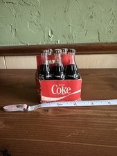 Vintage Coca-Cola Miniature Carton Glass Bottles Coke Mini Bottle Carrier 