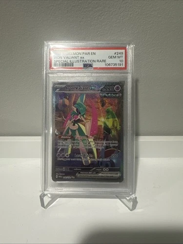 2023 POKEMON PAR EN-PARADOX RIFT #249 IRON VALIANT EX PSA 10