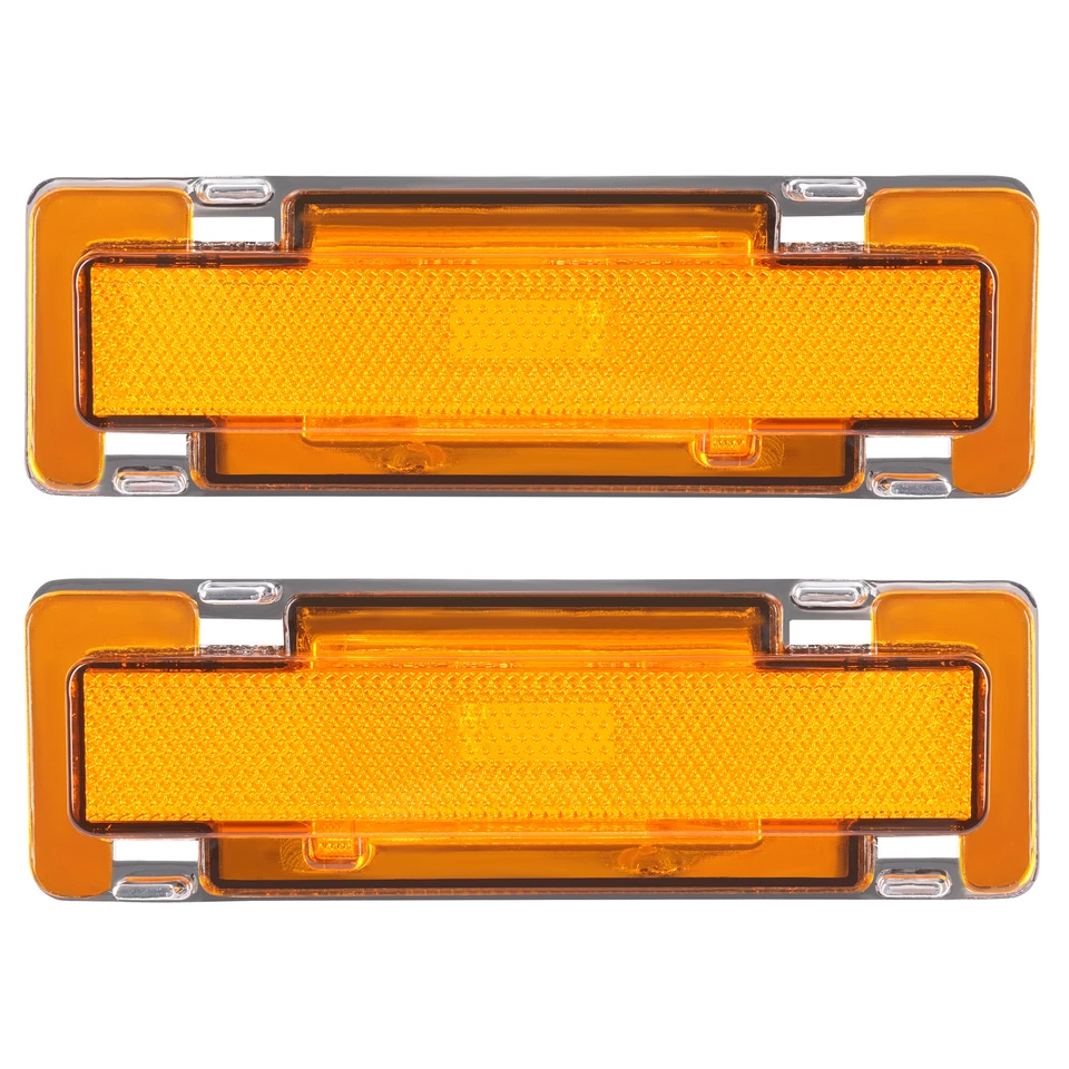 2PC For Chevy Camaro & Pontiac Firebird 82-92 Yellow lens Side Marker Lights Foto 2 de 4