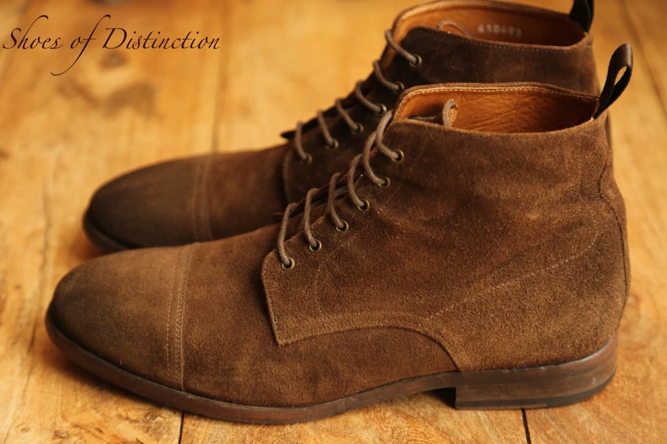 Botas Derby Paul Smith Marrón Tostado Gamuza Para Hombre UK 8 US 9 EU 42 Foto 2 de 4