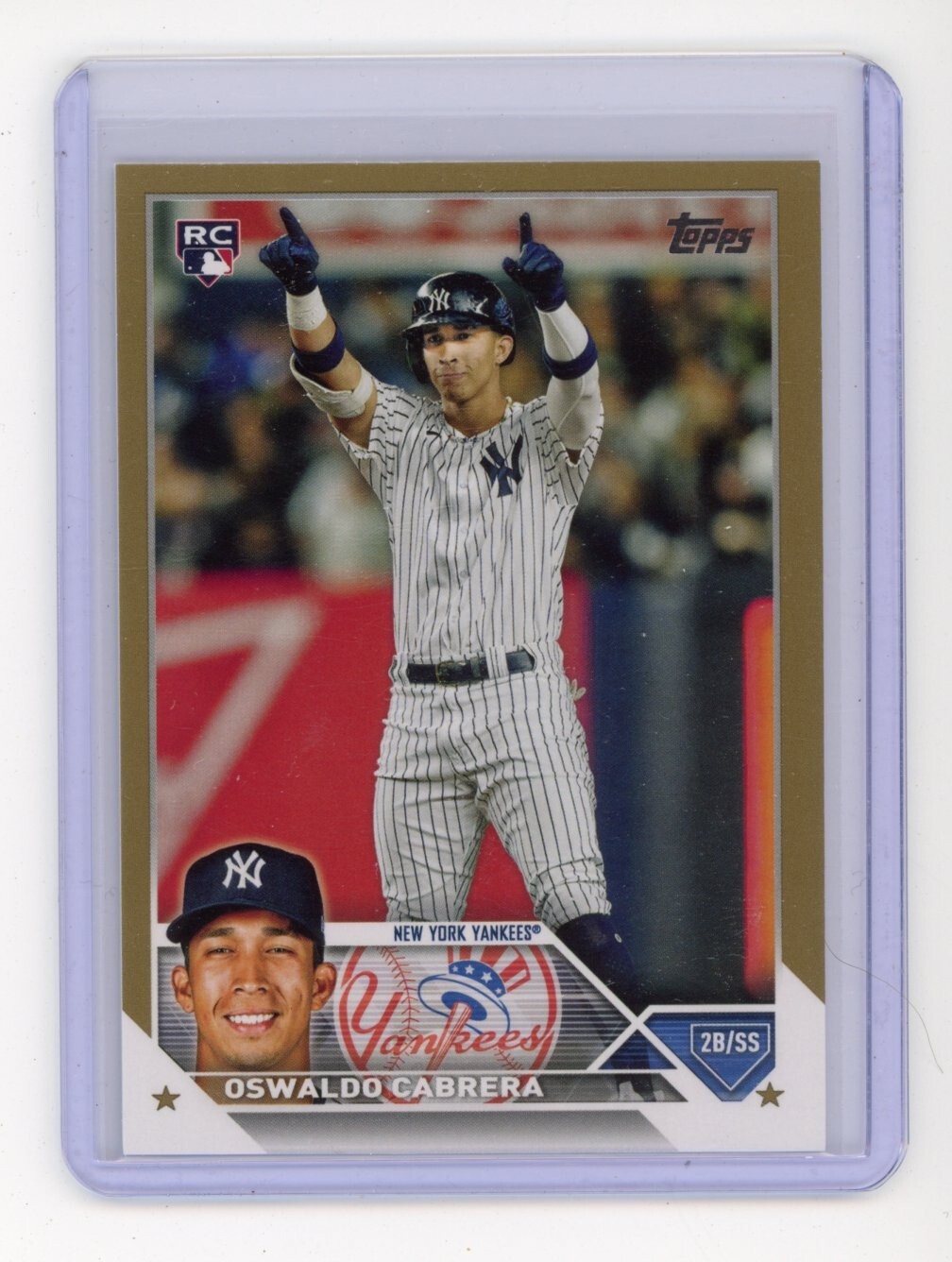 2023 OSWALDO CABRERA RC - 2023 Topps Series 2 - (GOLD PARALLEL) - Yankees #487