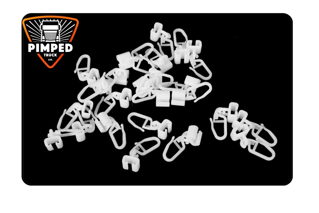 100-Pack R-Series Curtain Hooks For Scania Trucks – Heavy-Duty Interior Curtain Clips-731343