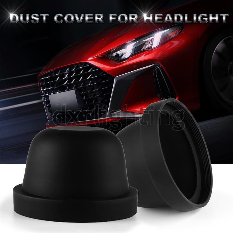 2X Rubber Housing Seal Cap LED HID Xenon Headlight Dust Cover 100mm