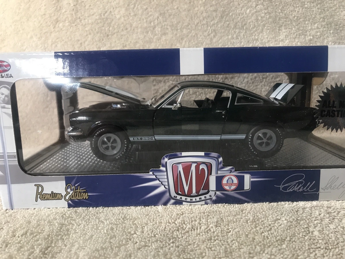 M2 Machines Premium Edition 1965 Shelby GT350 1:24 Green / White Stripes NIB HTF