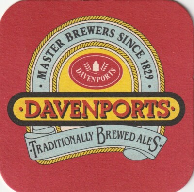 BIERMATTE - DAVENPORTS BRAUEREI - IT'S FAMOUS - (Kat 050) - (1986)