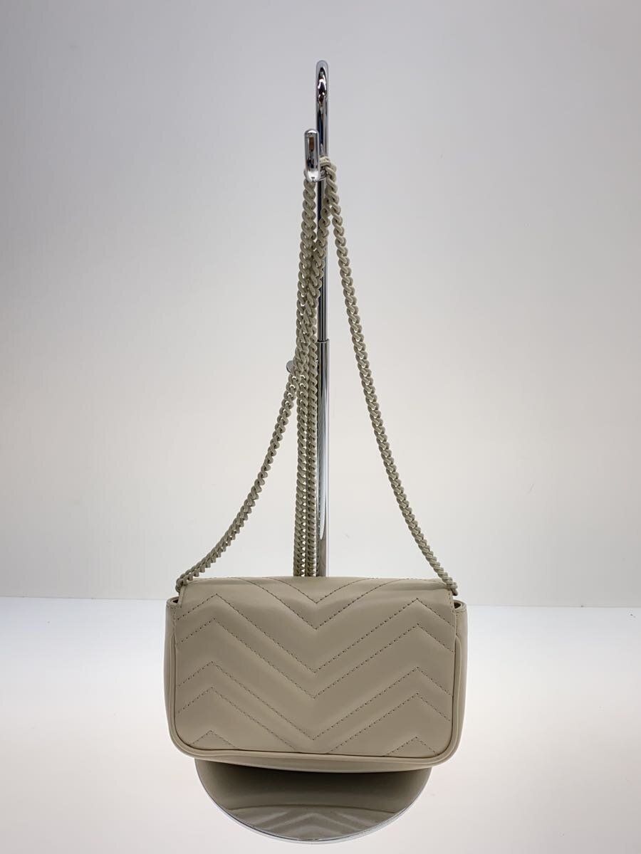 GUCCI shoulder bag GG Marmont super mini PVC White 476433 AABZK  