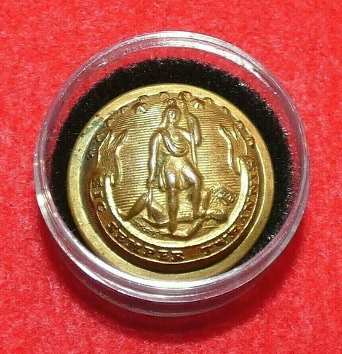 Civil War Virginia State Militia Coat Button