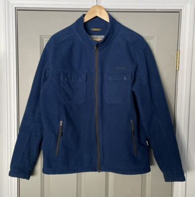 #ad Cabela’s 4Most Full Zip Fleece Jacket Men’s Size Large Blue Water Resistant $29.99