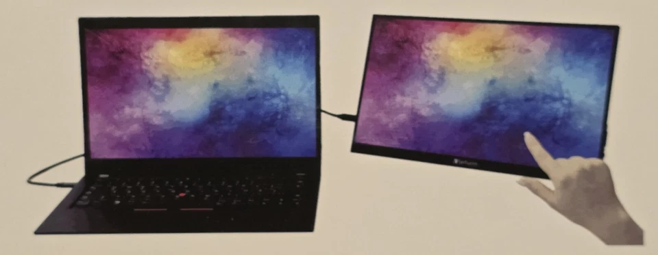 Verbatim 15,6" Tragbarer Monitor 16:9 Full HD 1080p Touch LCD USB-C IPS Panel - Bild 2 von 4