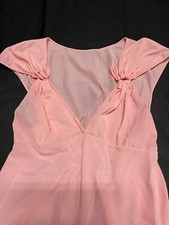 Vintage Pink Sheer Nightgown Long