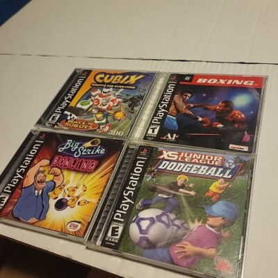 UNTESTED CIB Lot Of 4 Cubix Big Strike Bowling, Dodgeball, Boxing