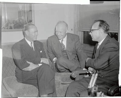 Fred M Alger General Dwight D Eisenhower Charles E Potter 1952 Old Photo