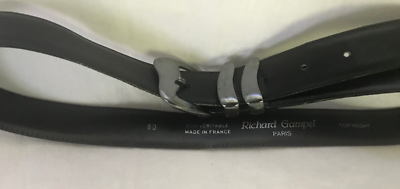 Richard Gampel ivory leather belt 36 Richard gampel paris moka - Gem main image 2