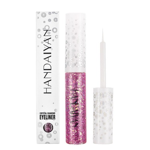 12 Farben Diamant Glitzer Flüssiger Eyeliner Haltbar Wasserfest Kajalstift : - Bild 8 von 23