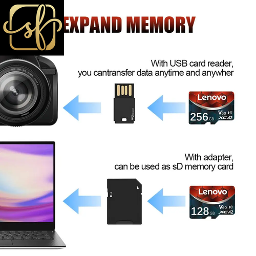 Original Micro TF SD Card Class 10 TF Card 2TB 64GB 128GB Memory Card up to 200 - Photo 3 sur 24