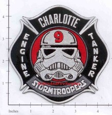 North Carolina - Charlotte Station 9 NC Fire Dept Patch  Star Wars Stormtroopers