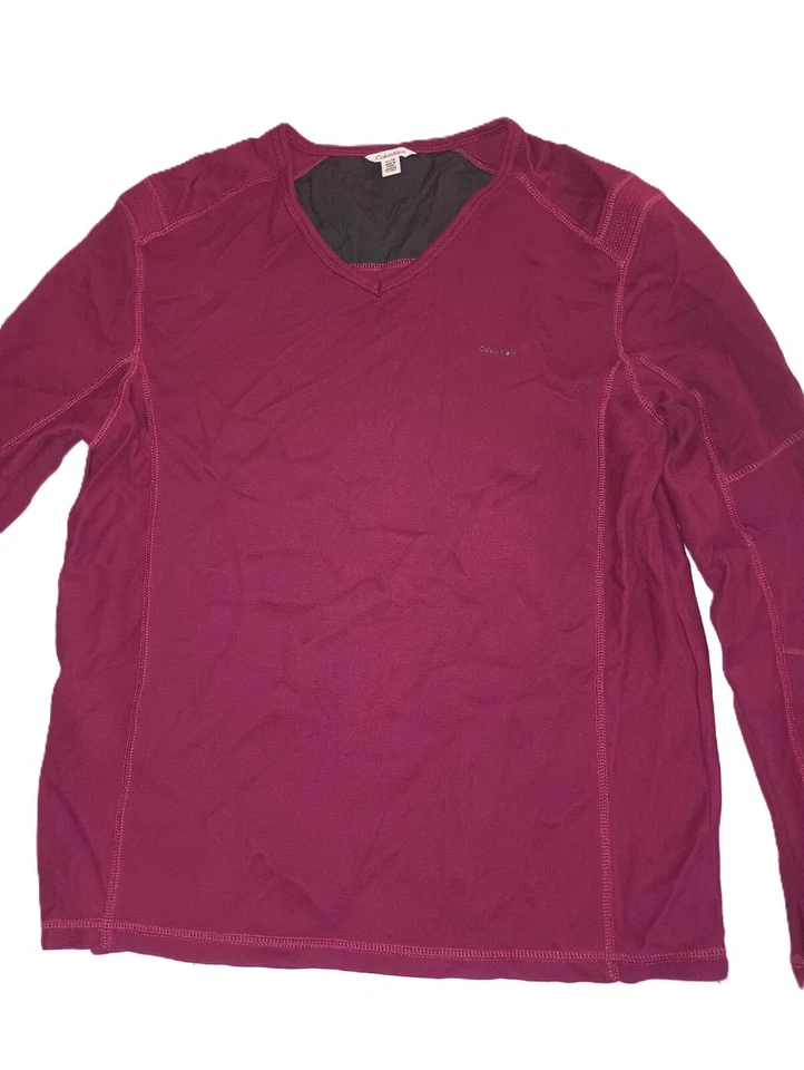 Sudadera pulóver de manga larga para mujer Calvin Klein roja causal talla XL W001 Foto 2 de 4