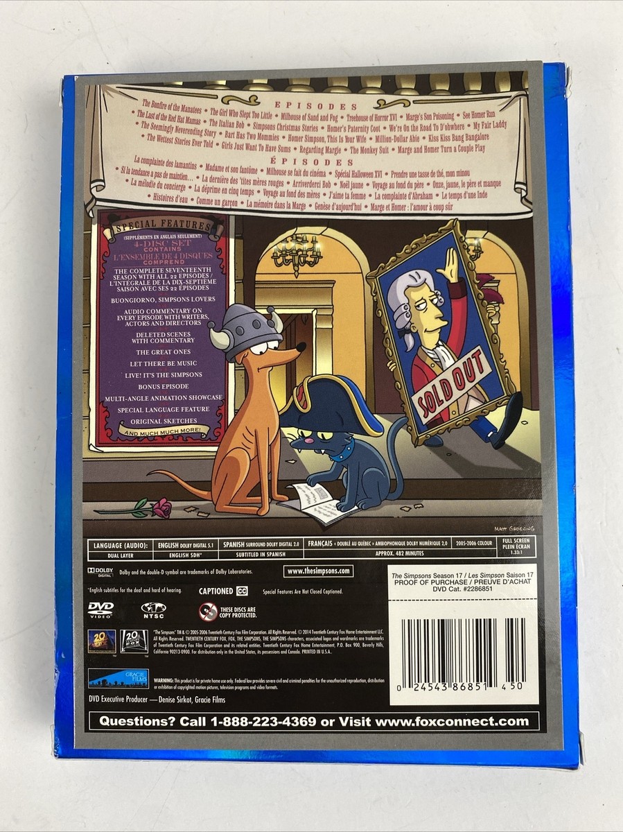 THE SIMPSONS 第17シーズン DVD Amazon.com: The Simpsons: Season 17 : Dan Castellaneta
