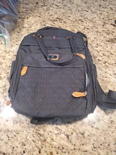 Diaper Bag Backpack, LeLeBlum Baby Diaper Bag with Changing Pad, Pacifier Black