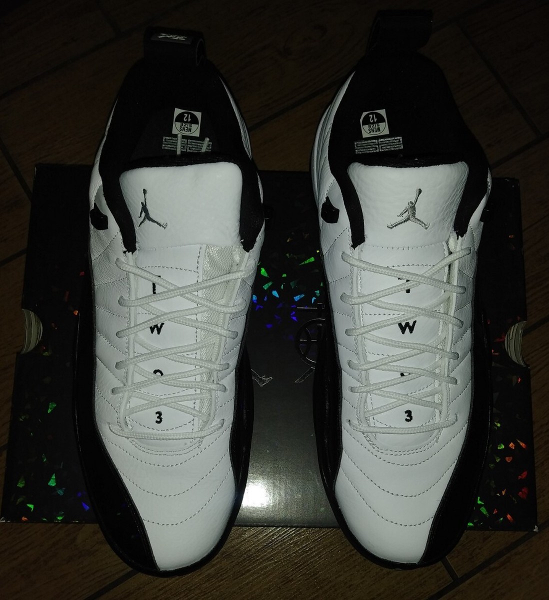 Nike Air Jordan 12 白/黒 ゴルフシューズ Air Jordan 12 Retro Low GC White/Black-Metallic Silver