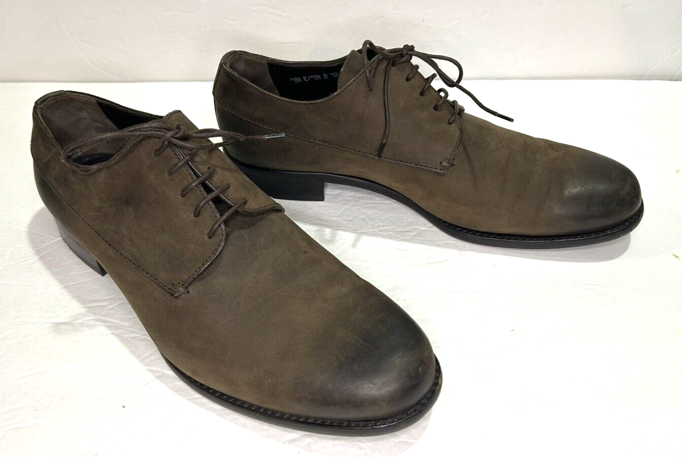 SAOLA Bally Calian scarpe pelle uomo 9 5 D marrone punta brunita derby lacci Svizzera