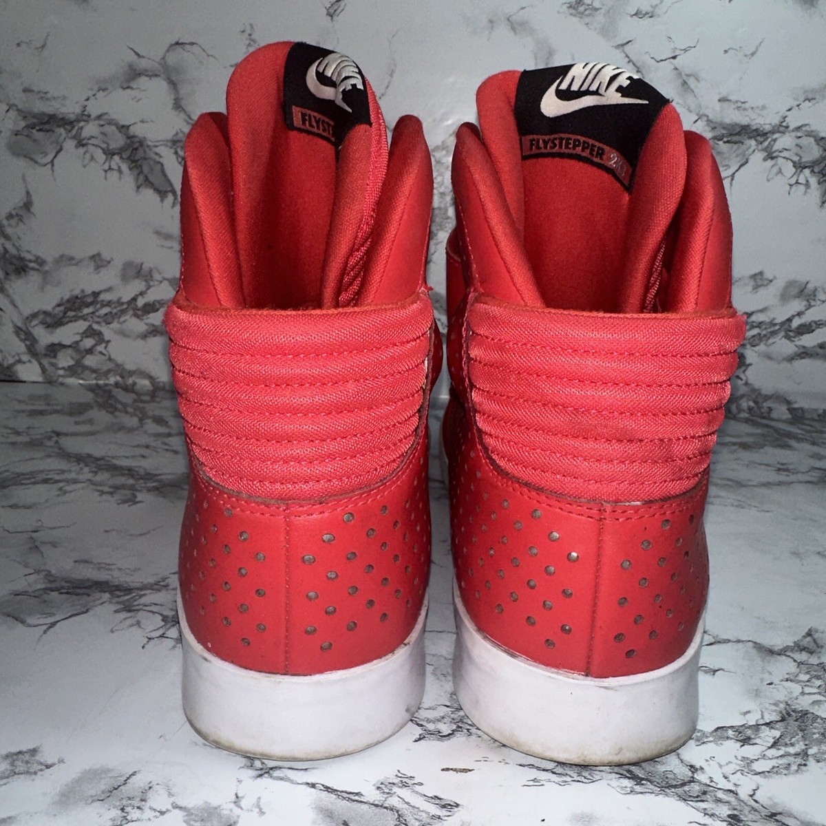 Nike Flystepper Sz 11 Mens 2K3 High Top Sneakers Shoes Red