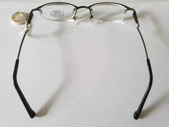 JIMMY CRYSTAL New York Reading Glasses + 1.00 Pink Swarovski GL666