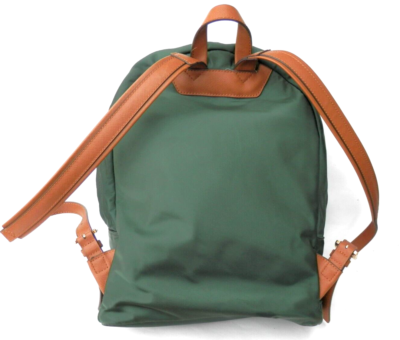 Hunter green Michael Kors nylon back pack with leather straps Kent Nylon Backpack in OLIVE - Sale | Michael Kors [US] main image 2
