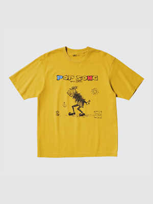 Uniqlo Kenshi Yonezu Pop Song NWT T-shirt Yellow US Men Size