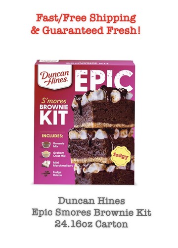 Duncan Hines Epic Smores Brownie Kit 24.16oz Carton