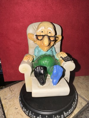 Coots #4964 Senior Citizen Figurine 2003  Westland ''A Coot & His Ch'' Bobblehead 