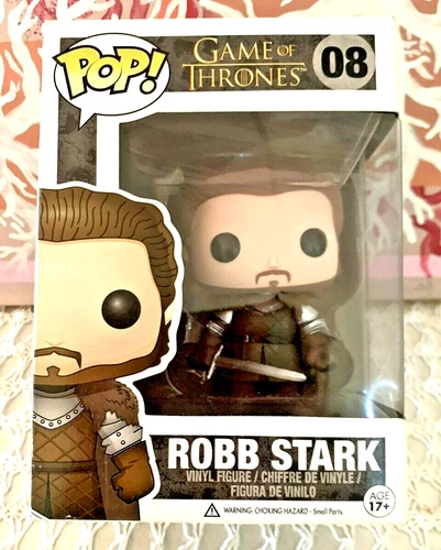 FUNKO POP VINYL GAME OF THRONES FIGURE ROBB STARK #08 VAULTED