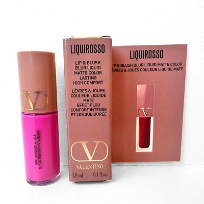 Valentino Liquirosso Lip & Blush Blur Liquid Matte PINK IS PUNK MINI 0.1oz New