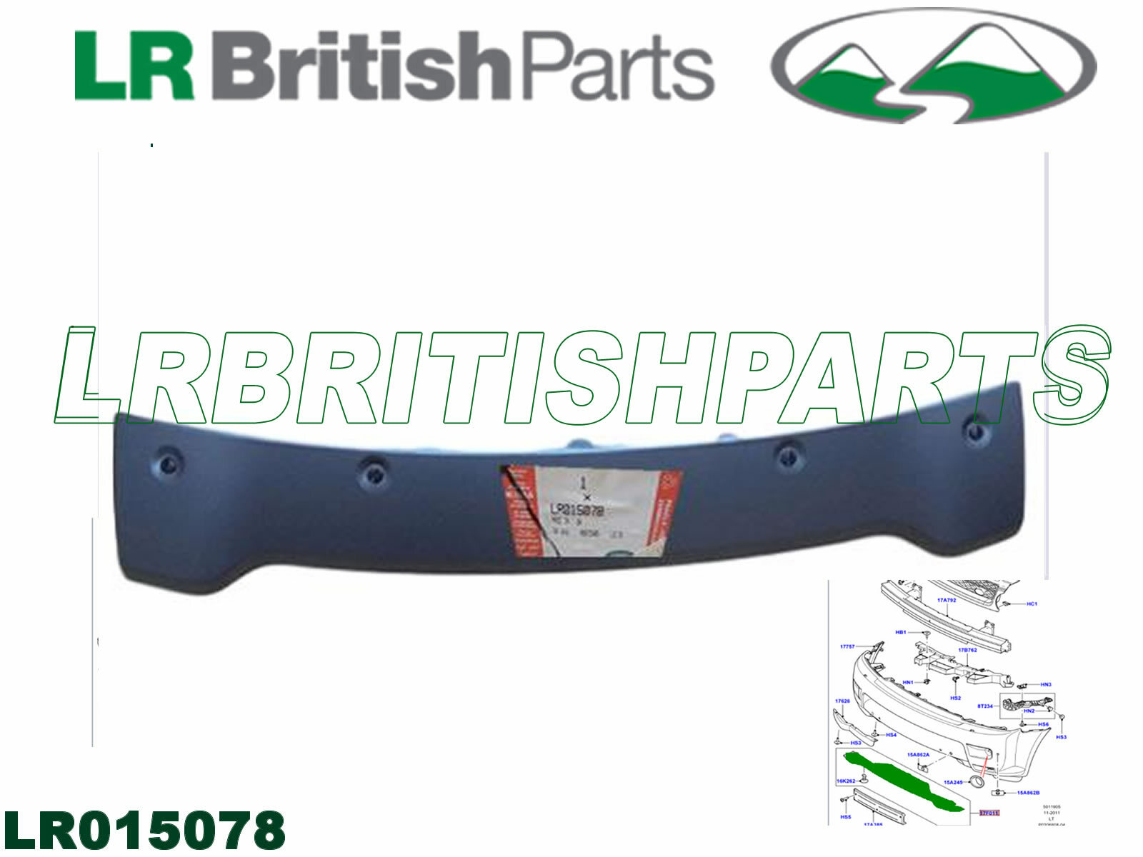 GENUINE LAND ROVER TOWING EYE COVER RANGE ROVER SPORT 10'13' LR015078