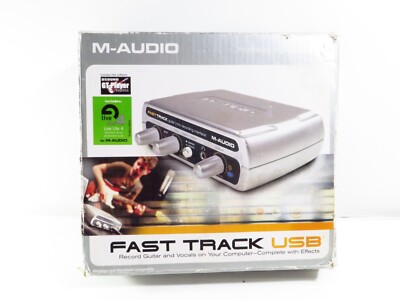 M-Audio Fast Track Guitar Instrument Mic Recording USB Digital Audio Interface