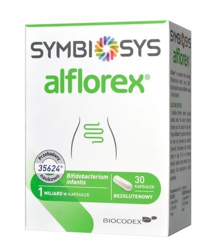 ALFLOREX Symbiosys Probiotisches 1 Mrd. Bifidobacterium gesunden Darm 60 Kapseln - Bild 2 von 2