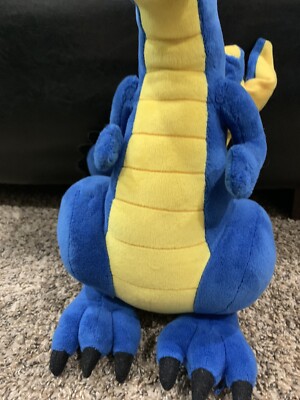 Vintage Creation Museum Dragon Plush Stuffed Animal Toy Yellow