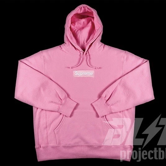 Sweat à capuche rose FW21 SUPREME BOX LOGO TAILLE M MEDIUM 2021