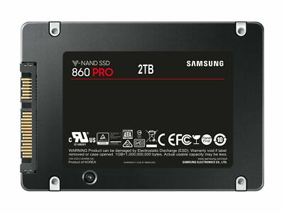 Samsung 860 Pro 2TB SSD (MZ-76P2T0) 3D V-NAND SATA III 6Gb/s 2.5