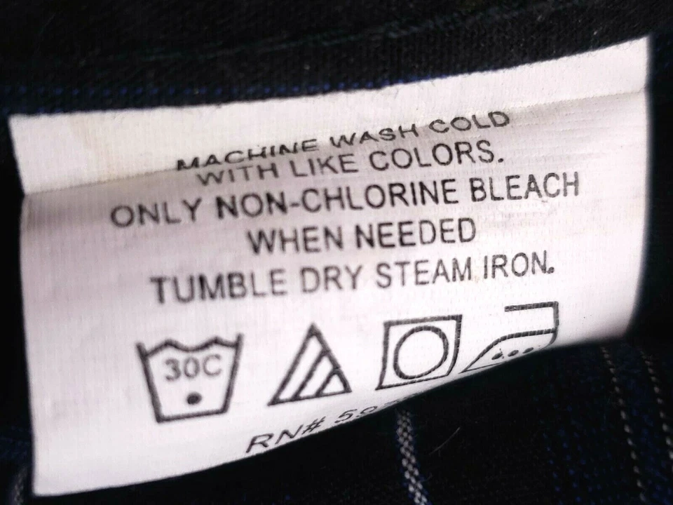 Camisa polo club Beverly Hills para hombre talla L manga larga abotonada azul/negro/blanco Foto 4 de 4