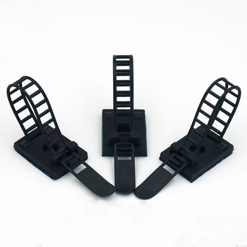 Verstellbare Nylon Kabel Klemme Clips Draht Schnur Halter Krawatten Organizer - Picture 6 of 13