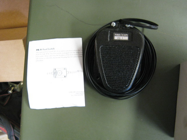 Fire-Com FS-1 hands-free footswitch for EMS Communication (108-0670-10)