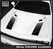 Dodge Challenger Hood Side Strobe Stripes Decals 2008 2009 2010 Pro Motor 