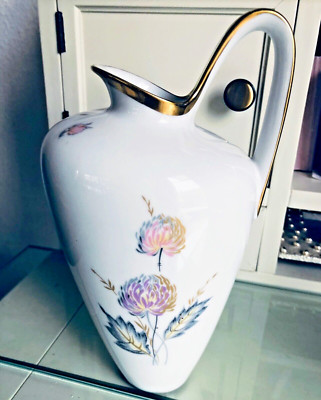 Vase Porzellan von Leni Parbus Oberkotzau  Blumenvase H: 20cm