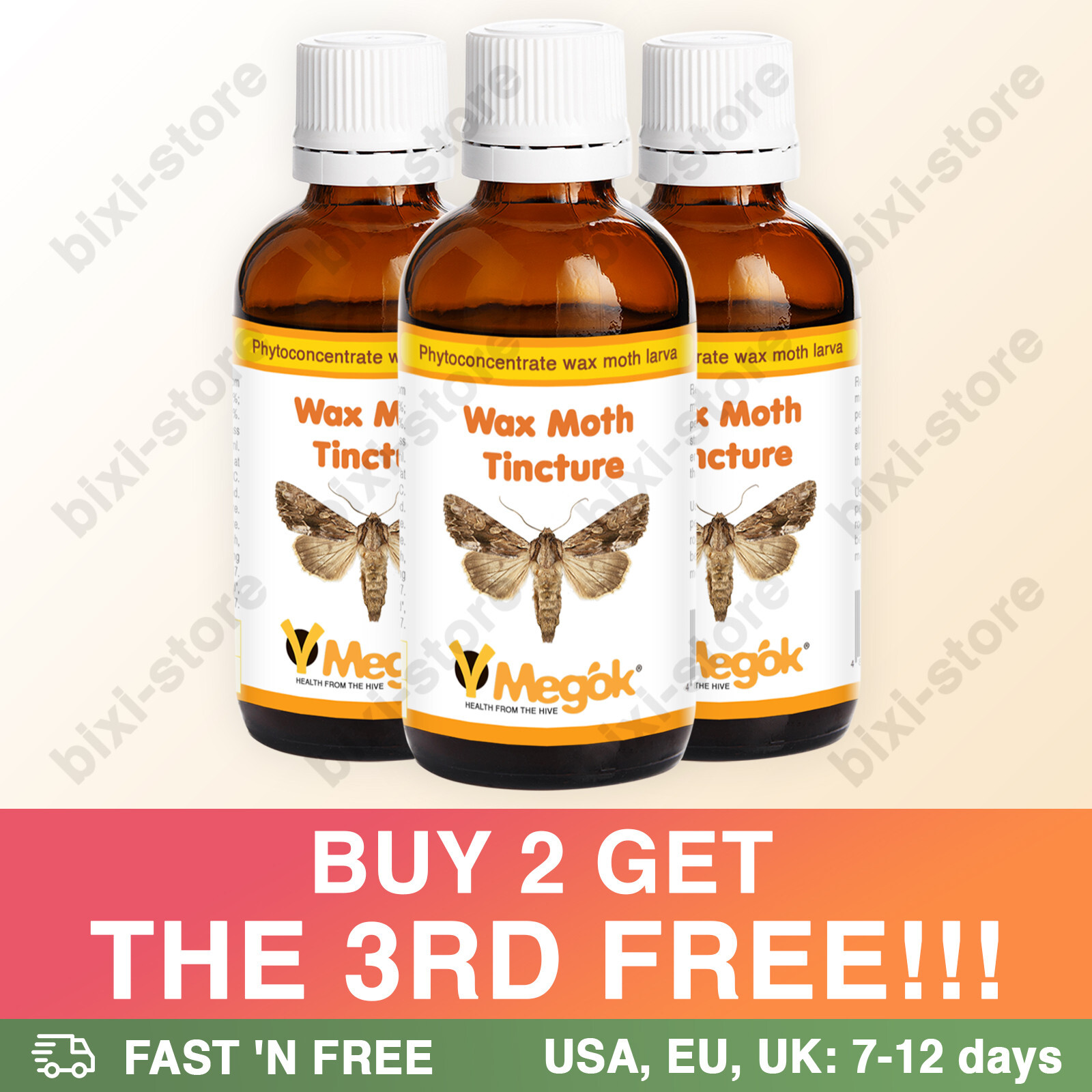 Tintura de polilla de cera extracto de Ognevka 100% natural producto apícola orgánico 50 ml