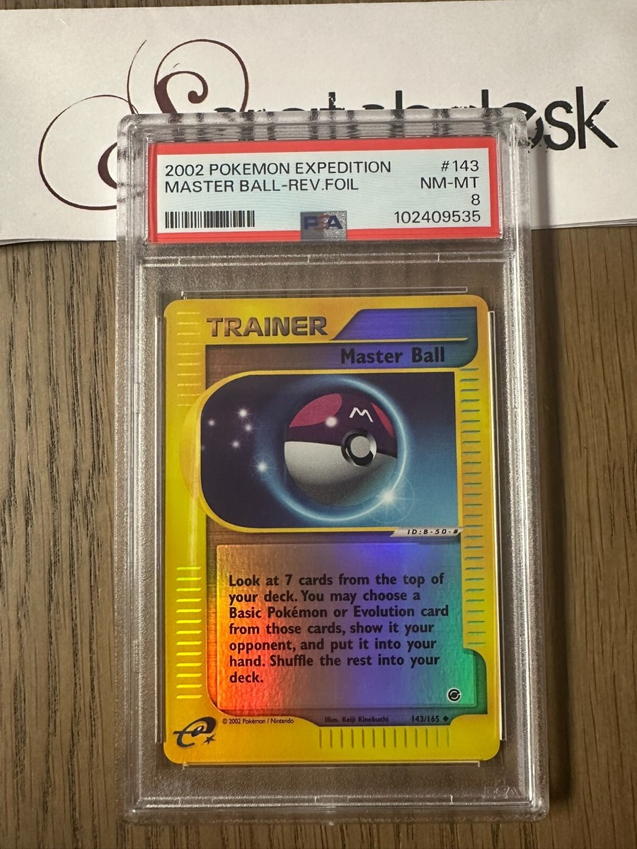 PSA 8 - Pokemon MASTER BALL - eReader EXPEDITION Base Set Reverse